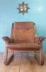 Danish leather lounge chair - SOLD